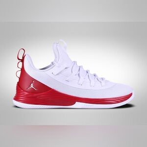 NIKE AIR JORDAN ULTRA.FLY 2 LOW WHITE FIRE RED JIMMY BUTLER